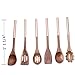 Country Kitchen 6 Piece Kitchen Utensil Set - Cooking Utensil Set with Acacia Wooden Heads & Stainless Steel Handles for Serving and Cooking - Gold