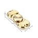 Dilisens Fidget Toy Brass Metal Hand Spinners Stress and Anxiety Relief Toy High Speed 5-8 Min Focus Toy for Killing Time (Gold)