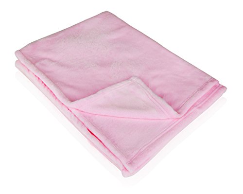 Premium Quality Super Soft Plush Throw Blanket, Warm and Fuzzy Bed Throws|Baby, Toddler and Adult Sizes| Available In: Light Pink, Light Blue, Ivory, Grey, Light Brown & Lavender (50"x70", Light Pink)