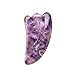 MoValues Amethyst Gua Sha Scraping Tool - Gua Sha Massage Tool for Scraping Facial and Body Skin Massage - Natural, Authentic, Ultra-Smooth Surface