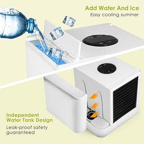 3 in 1 Mini USB Personal Space Air Cooler Purifier Desktop Cooling Fan