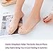 Flammi Women's Ultra Low Cut Liner Socks with Sling Back No Show Padded Half Socks (Shoe-Size 5-8 US, 6 Pairs- 4beige+2black)