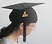 Annhiengrad Unisex Adult Matte Graduation Cap with Tassel 2020,Black,Adjustable