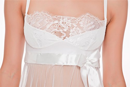 Blidece-Womens-Sexy-Bow-Lingerie-Lace-Babydoll-Transparent-Sleepwear-Splicing-Chemises-Plus-Size