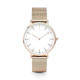 Clearance! Lovers' Fashion Mesh Strap Watch, SINMA Simple Alloy Bracelet Analog Quatz Wrist Watches (Rose Gold)