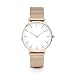 Clearance! Lovers' Fashion Mesh Strap Watch, SINMA Simple Alloy Bracelet Analog Quatz Wrist Watches (Rose Gold)