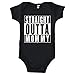 Straight Outta Mommy - Cool Funny Bodysuit (Black, Newborn)