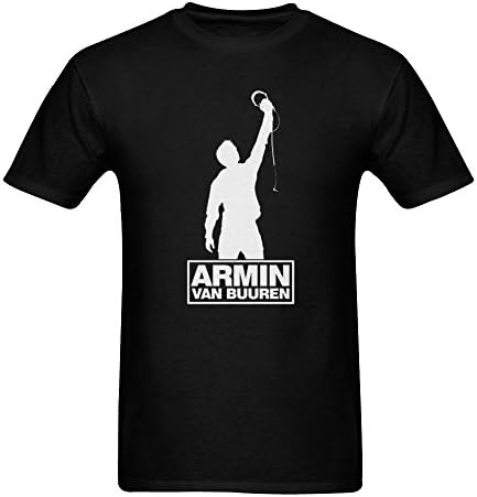 ZIFENG Men's Armin van Buuren Images T Shirts Black L