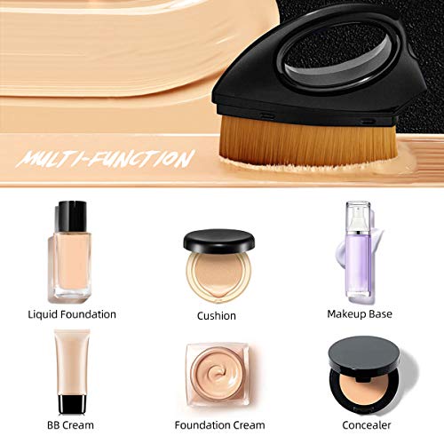 Huasida Foundation Brush Liquid Brush Make Up Brush Especially Suitable for Nose and Eye Area (Black)