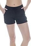 90 Degree By Reflex Activewear Lounge Shorts - Heather Charcoal Medium