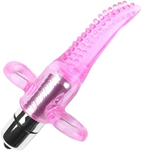 Hollow Strap Funny Man Mini Finger Vibrating Tongue Licking Toy Nipple Stimulator Funny Products Woman Couple,Pink