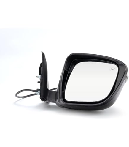 Right Passenger Side Power Mirror For Honda Pilot - Textured Black, Electric Adjustment, Direct Fit