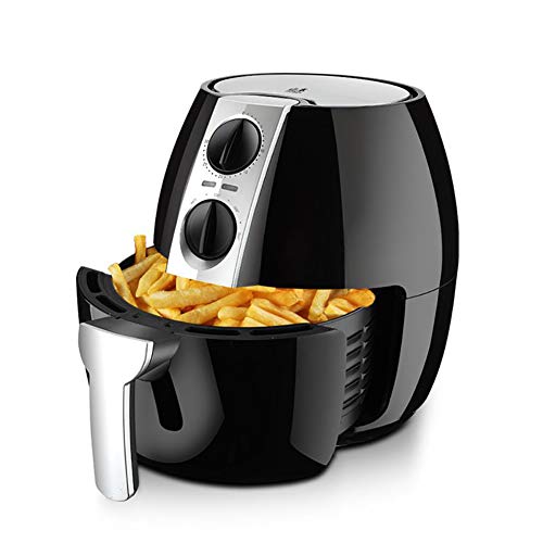 Click Here to See More Images New air fryer, 1400W household intelligent electric fryer, 4.5L large capacity fries machine, black,Containing Recipes,Healthy Cookware Food Oven
