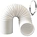 GoodtoU Diameter 5inch Exhaust Hose for Air Conditioner - AC Vent Hose Counterclockwise Plus Stainless Steel Buckle Extend Length 59 Inch Fit for Portable AC Air Conditioner