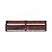 del Hutson Designs - The Olivia Wine Rack, USA Handmade Reclaimed Wood, Wall Mounted, 8 Bottle 8 Long Stem Glass Holder (Walnut)