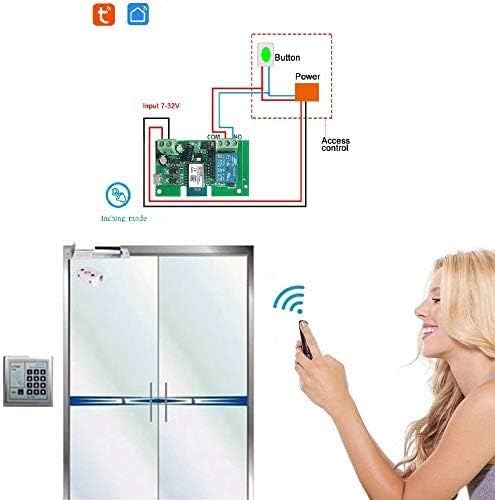 MHCOZY WiFi Wireless Smart Switch Relaismodul fr DIY Smart Home Automatisieren Sie Ihr Garagentor arbeiten Sie mit Alexa Assistant Smart life app 1CH