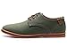 DADAWEN Men's Casual Canvas Oxfords Walking Shoes Sneakers Lace Up Dress Shoes Green US Size 12