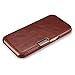 Galaxy S6 Case, Tomplus [Vintage Classic Series] [Genuine Leather] Folio Flip Corrected Grain Leather Case [1 Card Slot] with Magnetic Closure for Samsung galaxy s6 G920F (Retro brown)