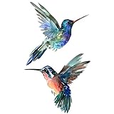 WYUEN 5 PCS Hummingbirds Women Body Temporary Tattoos Kids Fake Tattoo Stickers Children Body Art 9.8X6cm (FA-100)