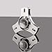 Fidget Spinner, Spinning Fidget Toy, made with Stainless Steel and R188 Bearing. A Hand Spinner, Stress Reducer, Tri-Spinner Fidget toy, Great help for Anxiety. By WOOCOOL. (Platinum Color)
