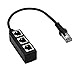 RJ45 Ethernet Splitter Cable, Burkemany RJ45 1 Male to 3 X Female Port LAN Ethernet Network Splitter Adapter Cable Suitable Super 5 Ethernet, Category 5e Ethernet, Category 6 Ethernet