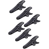 Bluecell Pack of 6pcs Black Color Headphone Headset Cable Cord Clip Holder - Clips onto Your Clothing to Keep Earphone/Microphone Cord in Place
