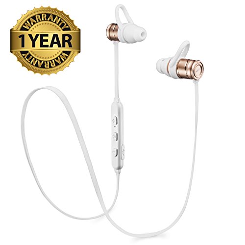 Bluetooth Headphones Premium Wireless Sports Earbuds with Mic IPX4 Sweatproof HD Stereo Earphones for Gym Running Workout 8 Hour Battery Noise Cancelling Headsets
