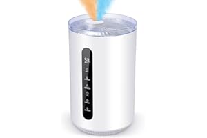 Humidifiers for Large Room 442 sqft,Hioo 6.8L 1.8Gal Ultrasonic Topfill Warm and Cool Mist Air Humidifier for Bedroom with 8H Timer 360° Nozzle Adjustable Humidistat Night Light for Nursery Home Plant