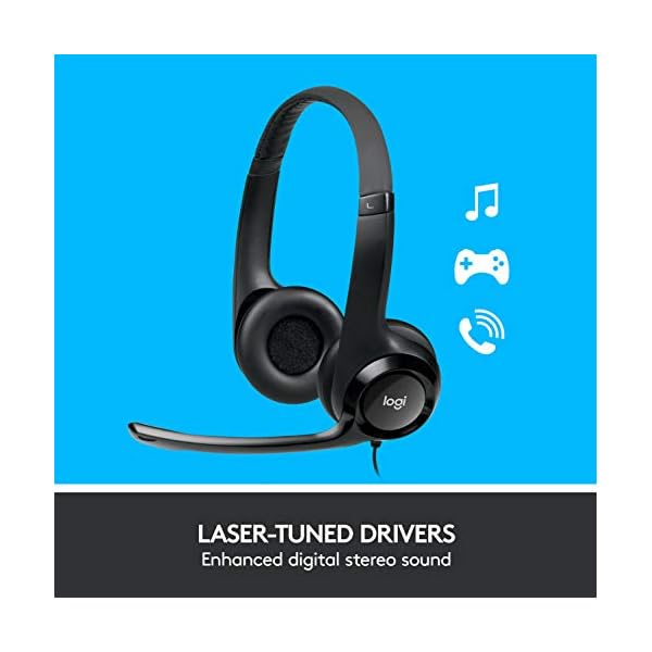 Logitech-H390-Wired-Headset-Stereo-Headphones-with-Noise-Cancelling-Microphone-USB-In-Line-Controls-PCMacLaptop-Black Logitech H390 Wired Headset for PC/Laptop, Stereo Headphones with Noise Cancelling Microphone, USB-A, In-Line Controls…