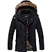JYG Men's Winter Warm Fleece Lined Coat with Removable Hood