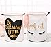 SuperiMan Gold Theme Cotton Storage Basket with Handles,Laundry Basket,Toys Organizer Basket (Eyelashes)