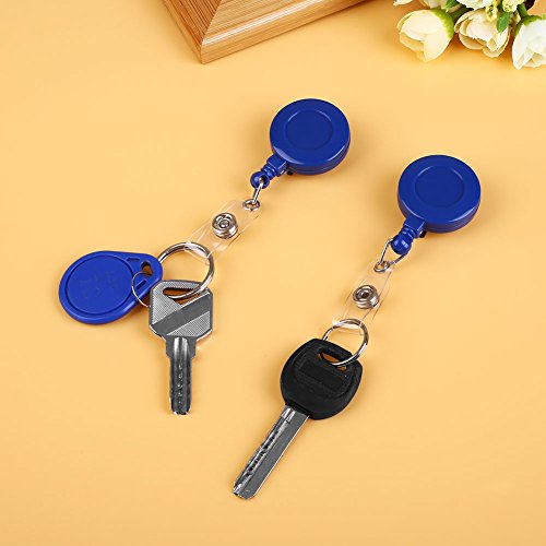 Goodjobb 5Pcs Retractable Pass ID Card Badge Holder Key Chain Lanyard Name Tag Reels with Belt Clip - Thumbnail 4