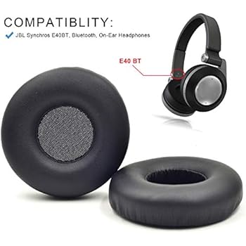 Replacement Potein Leather and Soft Foam Ear Pads Cushion earpads for JBL E40 BT e40bt Headphones