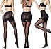 Women’s 3 Pack Semi Sheer Pantyhose Silky Reinforced Crotch Tights Panty Hose of MERYLURE (Small, Black)