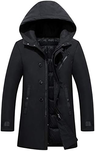 冬のコートメンズ厚く暖かいメンズロングダウンジャケットアーミーサーマル90 ホワイトダック