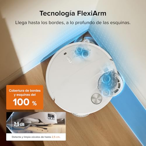 Qrevo Edge 2 Robot Aspirador Succión Extrema de 25000 Pa, Blanco
