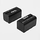GVM LED Video Light Battery Power Supply and Charger for LED520 2 Pack