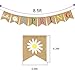 Hello Spring Banner Burlap - Rustic Spring Banner Garland - Spring Decorations - Indoor Outdoor Mantel Fireplace Hanging Decor