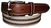 IZOD Tan Canvas & Leather Inlay Belt TAN 34