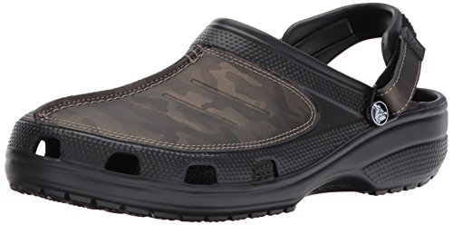 Crocs Men's Yukon Mesa Camo Clog M Mule, Black/Camo, 12 M US