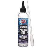 Acrylic Pouring Oil 100% Silicone - Large 8.4 Oz. Size (Includes Pipette)