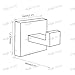 Angle Simple Bathroom Towel Hook Brushed Nickel, SUS304 Stainless Steel Hand Towel Rack, Square Coat Robe Hook, Wall Mount