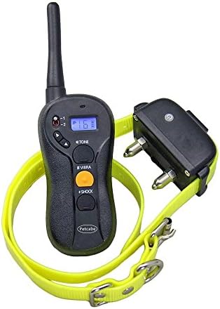 Petcabe Dog Training Collar Rechargeable and Waterproof Remote Control Collar Beep Vibra and Shock 3 Modes