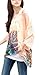 iNewbetter Womens Floral Print Batwing Sleeve Boho Blouse Chiffon Poncho Summer Tunic Tops PP-375