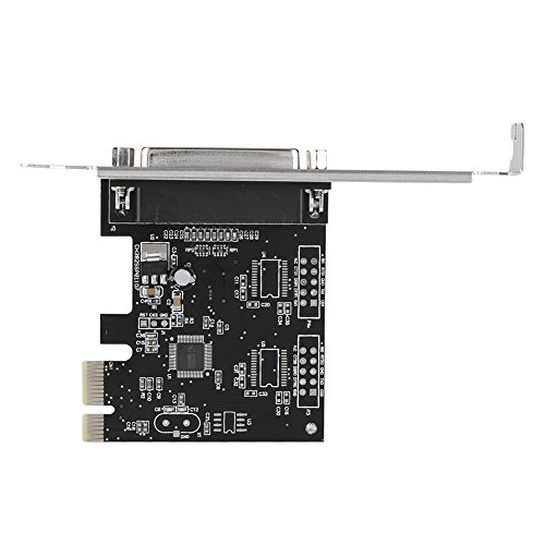 Richer-R PCI-E Parallel Adapter, PCI-E PCI-Express to 1 Port DB25 LPT Parallel Printer Converter Adapter 12CM High Profile for Windows 8/7 / Vista/XP / 2000 / Server 2003-2008 32/64-bit, Linux & M