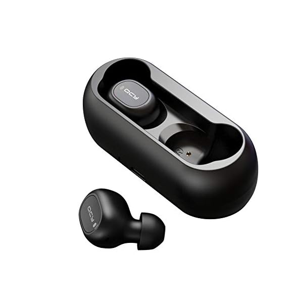 HOMSCAM Auriculares inalámbricos Carga Rápida Resistente al Agua con Caja de Carga
