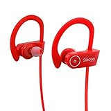 Silicon Devices Wireless Bluetooth Sports Headphones, Red
