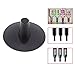 Yosooo 6pcs Bottle Top Stems Holder Base Stand for Bottle Cutting Recycling Accessary Craft Making (Black)