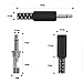Ancable 10-Pack TS Mono Male Plug 1/8