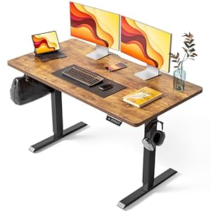 FEZIBO 昇降デスク 電動 昇降式デスク 幅120cm オフィスワークテーブル スタンディングデスク